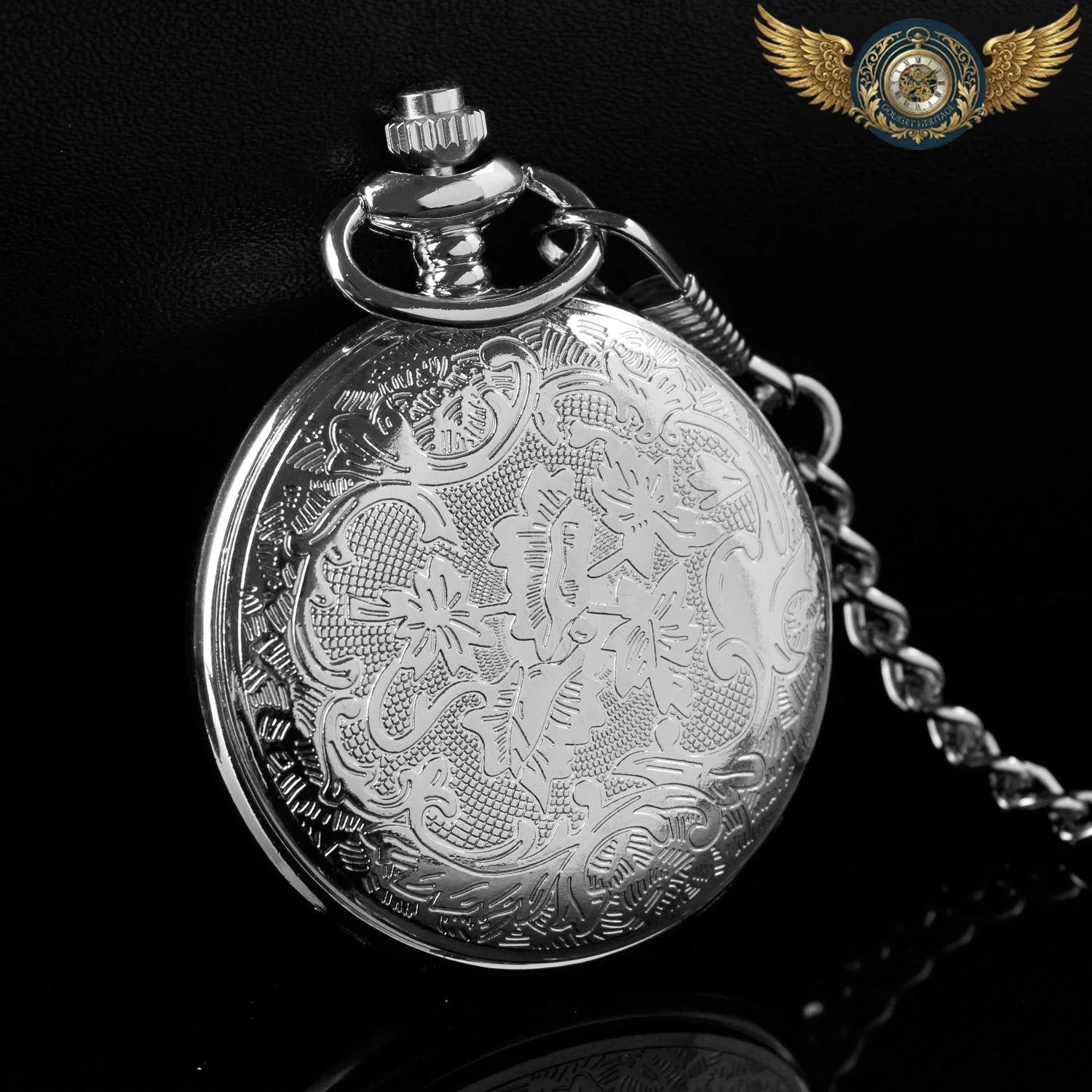 L'Esthète - Montre Demi-Chasseur Gravée Quartz - Vue 7 - Gousset-heritage