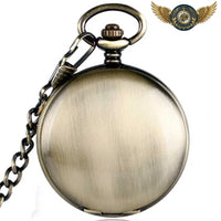 L'Esthète - Montre Gousset Automatique Squelette Bronze Chasseur - Gousset-heritage