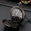 L'Esthète - Montre Gousset Boîtier Chasseur Quartz Poli Noir - Vue 4 - Gousset-heritage