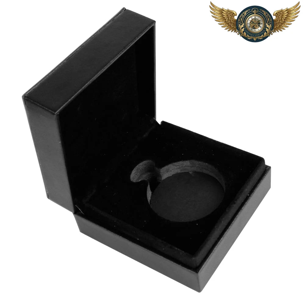 L'Esthète - Montre Gousset Boîtier Chasseur Quartz Poli Noir - Vue 5 - Gousset-heritage
