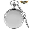 L'Esthète - Montre Gousset Chasseur Quartz | Acier Inoxydable - 30cm Argent - Gousset-heritage