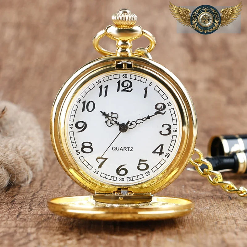 L'Esthète - Montre Gousset Chasseur Quartz | Acier Inoxydable - Vue 15 - Gousset-heritage