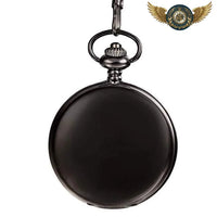 L'Esthète - Montre Gousset Chasseur Quartz | Acier Inoxydable - modèle 30cm Noir - Gousset-heritage
