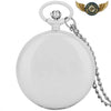 L'Esthète - Montre Gousset Chasseur Quartz | Acier Inoxydable - 80cm Blanc - Gousset-heritage