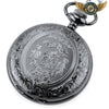 L'Esthète - Montre Gousset Chasseur Vintage Gravé | Mouvement Quartz - Vue 11 - Gousset-heritage