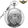 L'Esthète - Montre Gousset Chasseur Vintage Gravé | Mouvement Quartz - Argent - Gousset-heritage