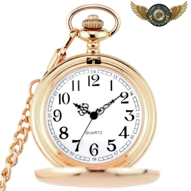 L'Esthète - Montre Gousset Chasseur Vintage Gravé | Mouvement Quartz - Vue 4 - Gousset-heritage