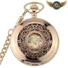 L'Esthète - Montre Gousset Demi-Chasseur Mécanique Or Rose - Vue 2 - Gousset-heritage