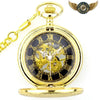L'Esthète - Montre Gousset Mécanique Chasseur Doré Squelettée - Vue 2 - Gousset-heritage