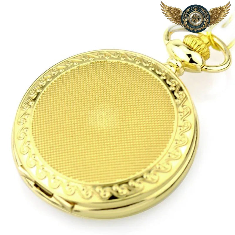 L'Esthète - Montre Gousset Mécanique Chasseur Doré Squelettée - Vue 4 - Gousset-heritage