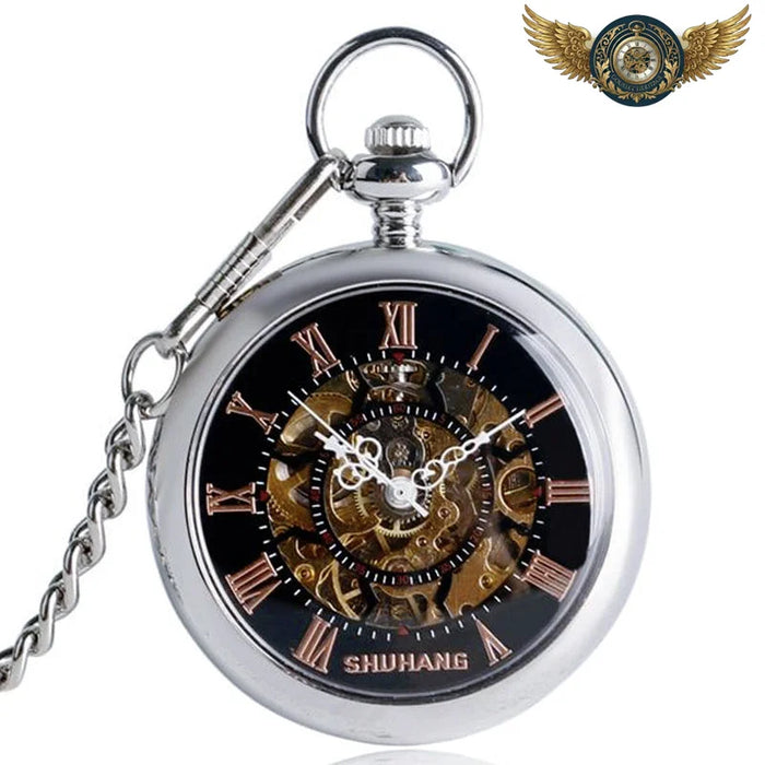 L'Esthète - Montre Gousset Mécanique Open Heart Chiffres Cuivrés - Vue 1 - Gousset-heritage