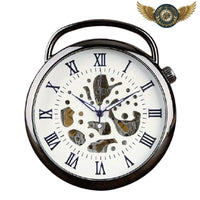 L'Esthète - Montre Gousset Mécanique Squelette 51mm Argent - Gousset-heritage