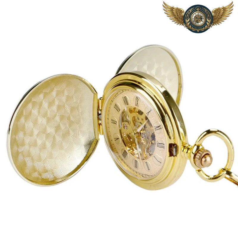L'Esthète - Montre Gousset Mécanique Squelette Double Clapet - Vue 3 - Gousset-heritage