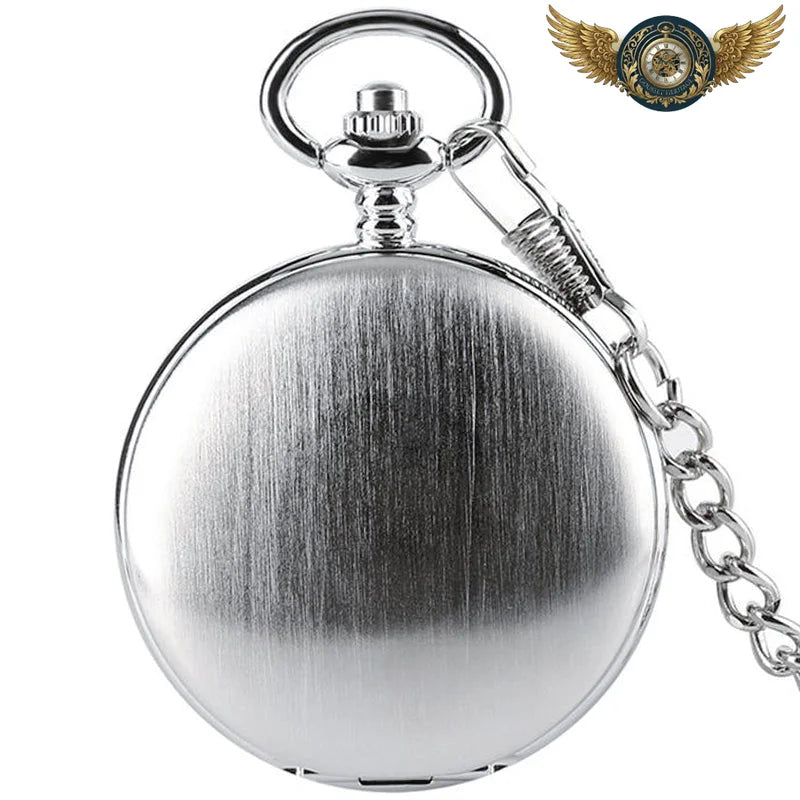 L'Esthète - Montre Gousset Mécanique Squelette Double Clapet - Argent - Gousset-heritage