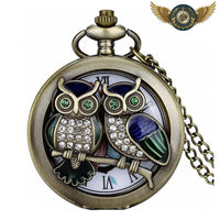L'Esthète - Montre Gousset Néo-Victorienne Ornementée Quartz - modèle Hibou 80cm - Gousset-heritage