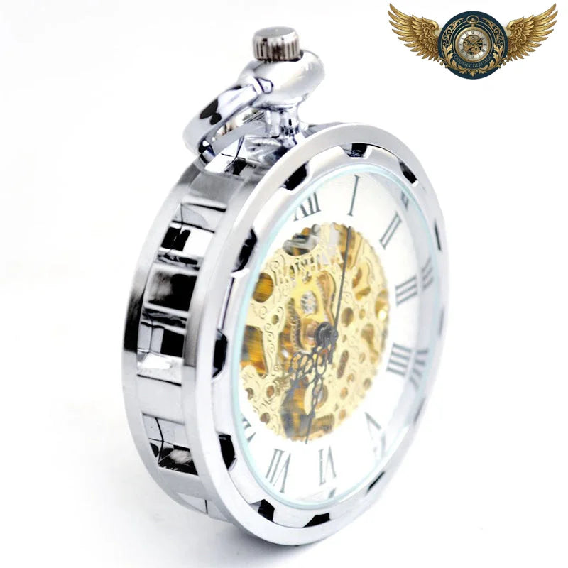 L'Esthète - Montre Gousset Squelette Mécanique 47mm Dandy Chic - Vue 2 - Gousset-heritage
