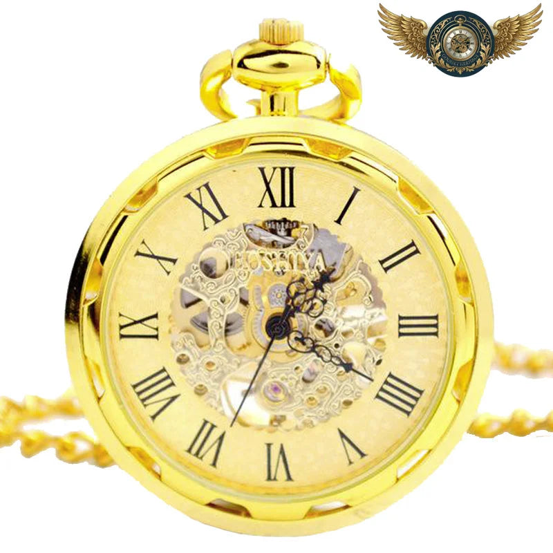 L'Esthète - Montre Gousset Squelette Mécanique 47mm Dandy Chic - Or - Gousset-heritage