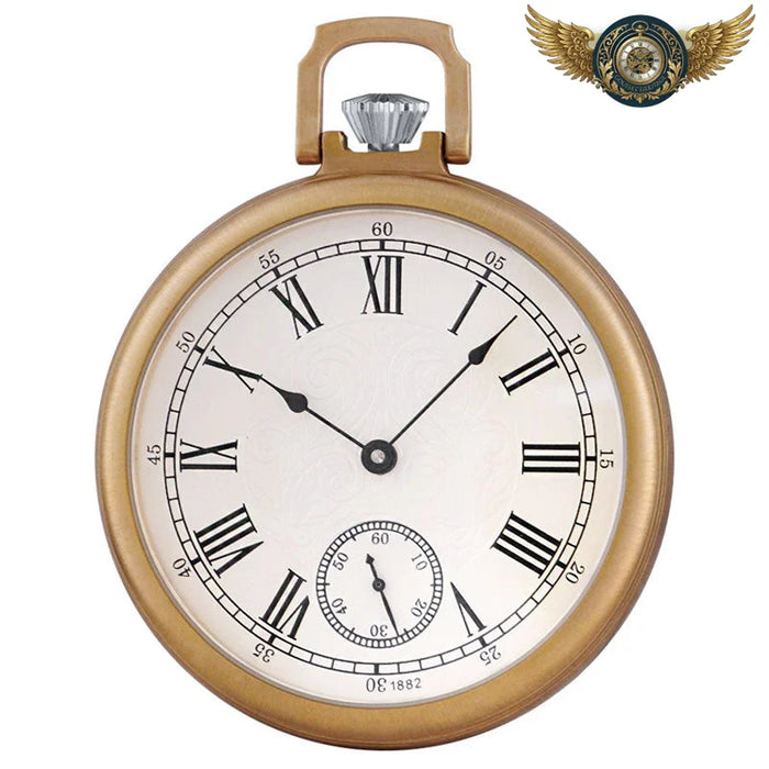 L'Esthète - Montre de Gousset Automatique 55mm Champagne Brossé - Vue 1 - Gousset-heritage