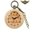 L'Esthète - Montre de Poche en Bambou Naturel Mouvement Quartz - Vue 1 - Gousset-heritage