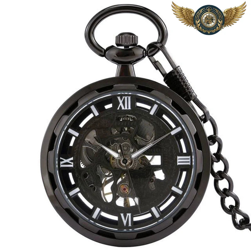 L'Esthète Art Déco | Montre de poche Squelette Mécanique Or