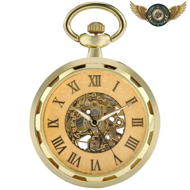 L'Esthète Art Déco | Montre de poche Squelette Mécanique Or - Vue 4 - Gousset-heritage