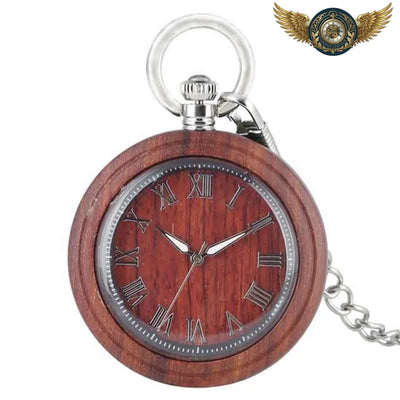 Acheter L'Esthète Boisé - Montre Gousset Acajou & Chrome Quartz - Gousset-heritage