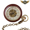 L'Esthète Boisé - Montre Gousset Mécanique Squelette 45mm - Vue 3 - Gousset-heritage