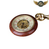 L'Esthète Boisé - Montre Gousset Mécanique Squelette 45mm - Vue 4 - Gousset-heritage