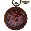 L'Esthète Moderne - Montre de Poche Bois & Quartz Cadran Ouvert - Vue 2 - Gousset-heritage