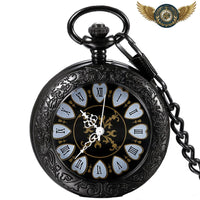 L'Esthète Noir - Montre Gousset Demi-Chasseur Quartz Cœurs - Gousset-heritage