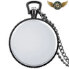 L'Esthète Noir & Blanc - Montre Gousset Quartz Chiffres Romains - Vue 5 - Gousset-heritage