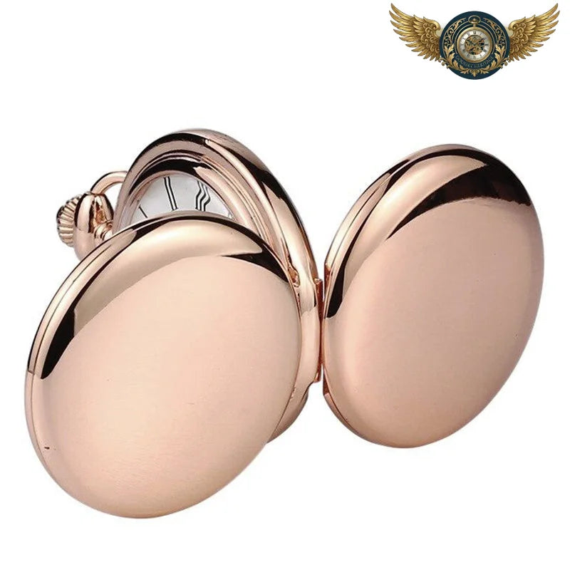 L'Esthète Rose - Montre Gousset Mécanique Double Chasseur - Vue 2 - Gousset-heritage