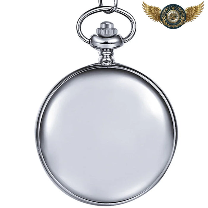 L'Esthète – Montre de Poche Mécanique Squelette Double Chasseur - Argent - Gousset-heritage