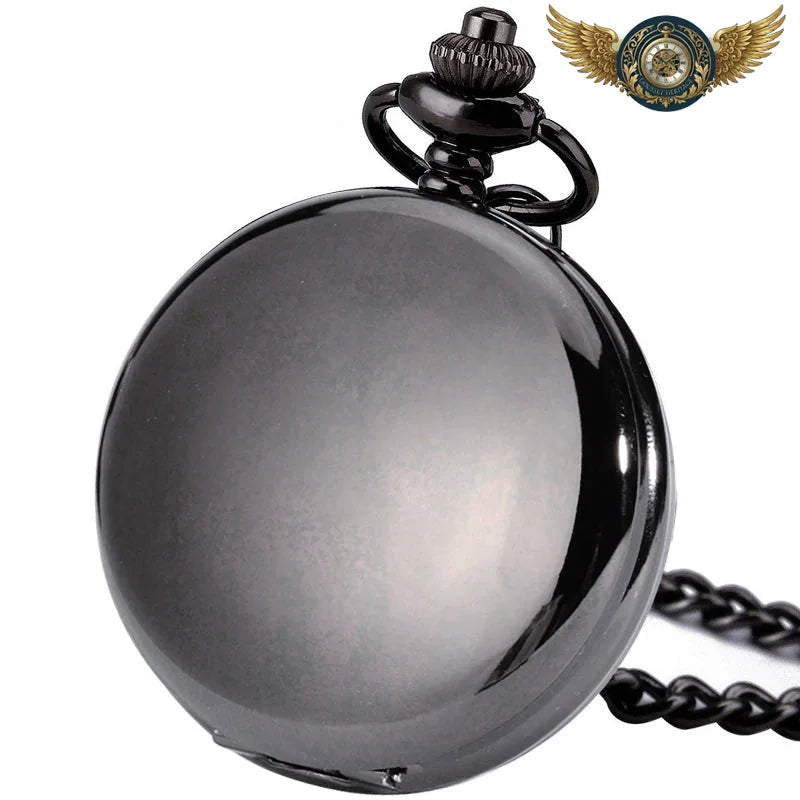 L'Esthète – Montre de Poche Mécanique Squelette Double Chasseur - Noir - Gousset-heritage