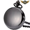 L'Esthète – Montre de Poche Mécanique Squelette Double Chasseur - Noir - Gousset-heritage