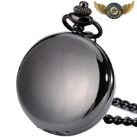 L'Esthète – Montre de Poche Mécanique Squelette Double Chasseur - modèle Noir - Gousset-heritage