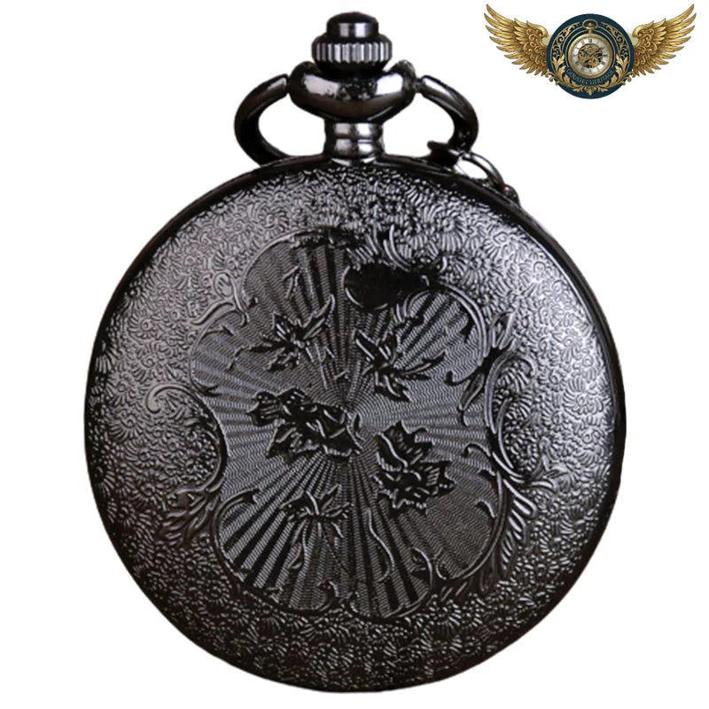 L'Étherium - Montre Gousset Demi-Chasseur Steampunk Quartz - Vue 2 - Gousset-heritage