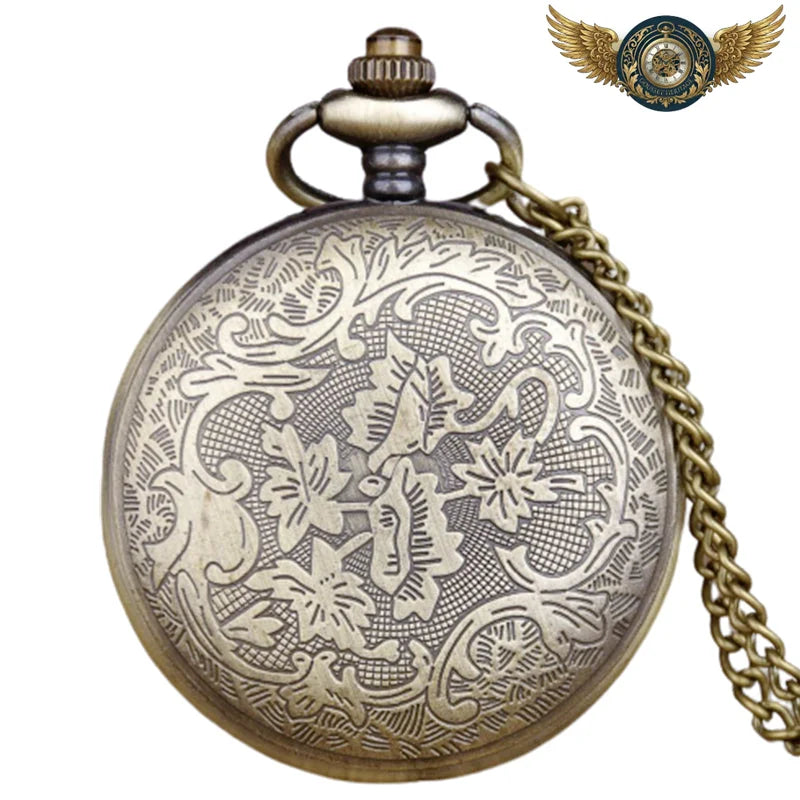 L'Étherium - Montre Gousset Demi-Chasseur Steampunk Quartz - Vue 4 - Gousset-heritage
