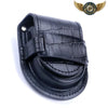 L'Explorateur - Étui Sécurité Gousset Ceinture Cuir PU & Croco - Noir Croco - Gousset-heritage