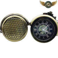 L'Explorateur - Montre Gousset Mécanique Squelette Bronze Antique - Gousset-heritage