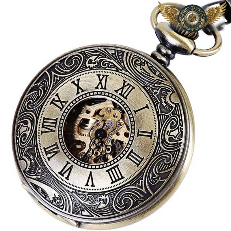 L'Explorateur - Montre Gousset Squelette Bronze Antique Manuel - Vue 4 - Gousset-heritage