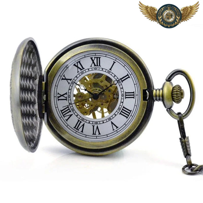 L'Explorateur Steampunk - Montre Gousset Dragon Mécanique Bronze - Vue 1 - Gousset-heritage