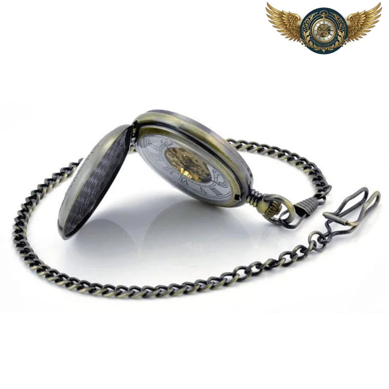 L'Explorateur Steampunk - Montre Gousset Dragon Mécanique Bronze - Vue 4 - Gousset-heritage