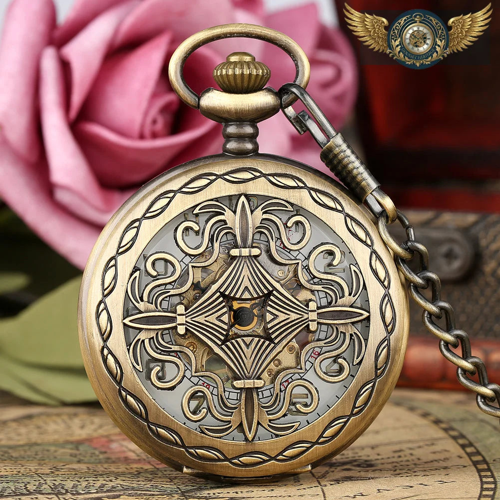 L'Explorateur | Montre Gousset Mécanique Squelette Ajourée - Vue 18 - Gousset-heritage