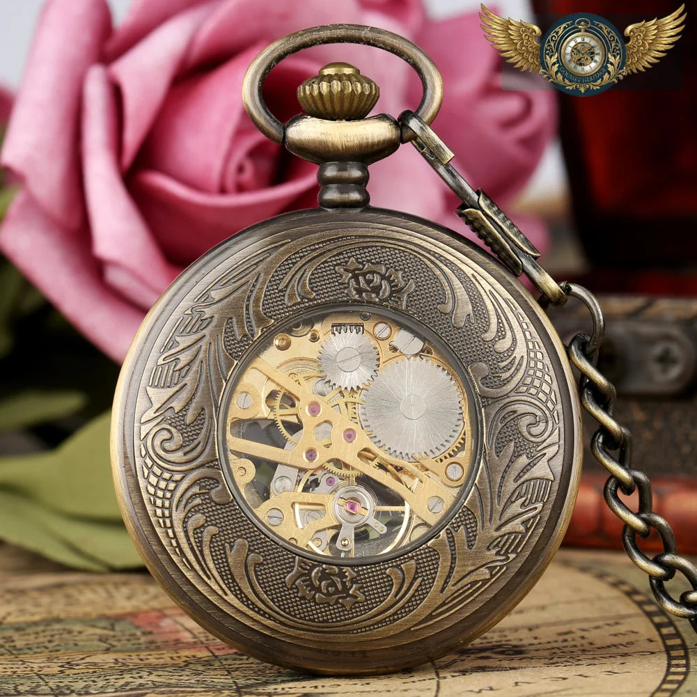 L'Explorateur | Montre Gousset Mécanique Squelette Ajourée - Vue 19 - Gousset-heritage