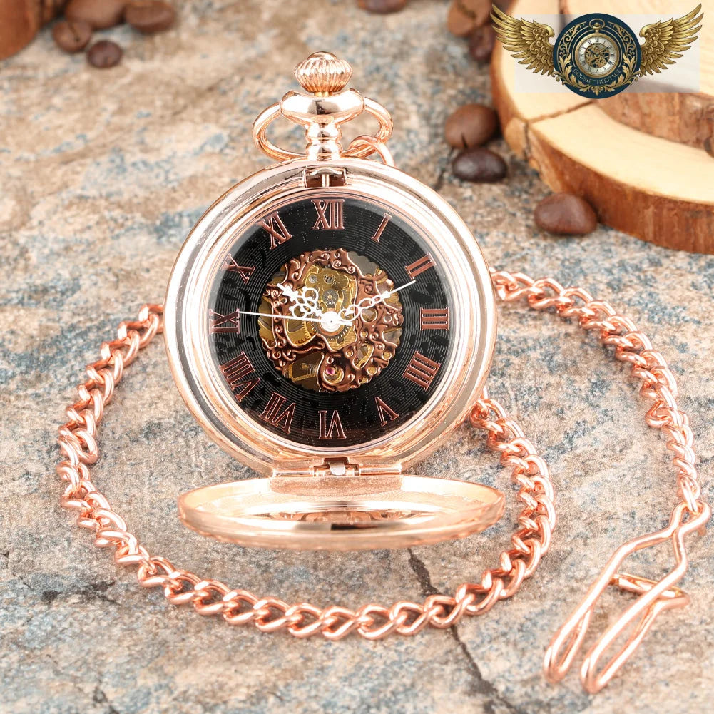 L'Explorateur | Montre Gousset Mécanique Squelette Ajourée - Vue 25 - Gousset-heritage