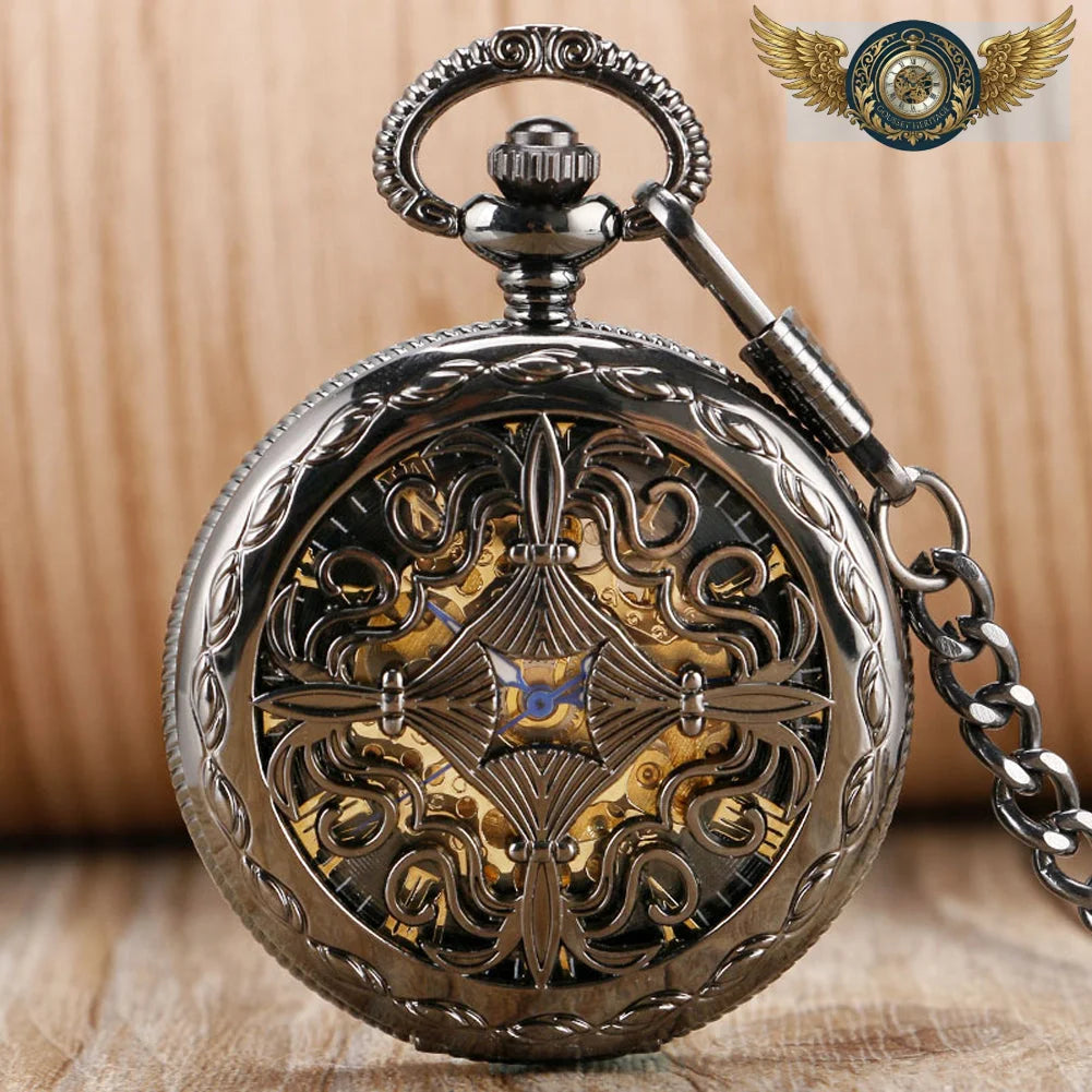 L'Explorateur | Montre Gousset Mécanique Squelette Ajourée - Vue 27 - Gousset-heritage