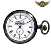 L'Express - Montre Gousset Mécanique 52mm Gunmetal Ferroviaire - Argent - Gousset-heritage
