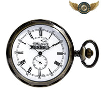 L'Express - Montre Gousset Mécanique 52mm Gunmetal Ferroviaire - modèle Bronze - Gousset-heritage