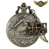 L'Express - Montre Pendentif Steampunk Bronze Clapet Locomotive - Vue 1 - Gousset-heritage